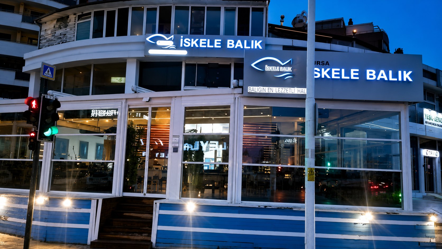 Bursa İskele Balık akşam görünümü